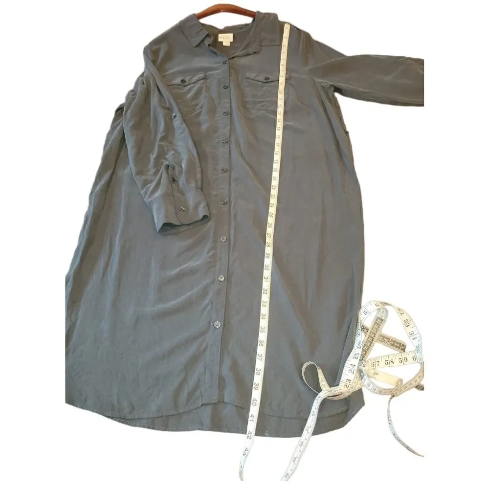 NWT Ava & Viv Atlantic Cypress Utility Look Dress Long Sleeve 1X